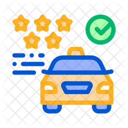 Taxi Service Rating  Icon