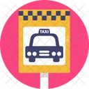 Public Transport Taxi Sign Icon