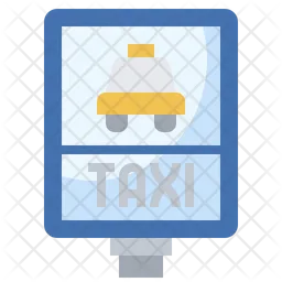 Taxi Sign  Icon