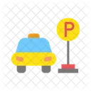 Taxi Stand Taxi Taxi Stop Icon