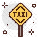 Sign Taxi Stand Taxi Signboard Icon