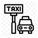 Taxi Stand Pickup Location Cab Stop Icon