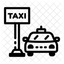 Taxi Stand Cabstand Transport Icon