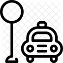 Taxi Stop Service Icon