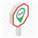 Taxistandort Taxistand Taxizeiger Symbol