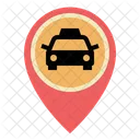 Taxi Platzhalter Pin Zeiger GPS Kartenstandort Symbol