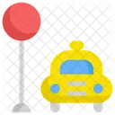 Taxi Stop Service Icon