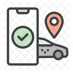 Taxi Tracking Icon