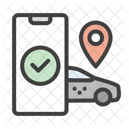 Taxi Tracking  Icon