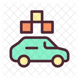 Taxi with checker  Icon