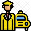 Taxi Service Fahrer Symbol