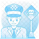 Taxifahrer Autofahrer Chauffeur Symbol