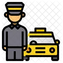 Taxifahrer Kunde Fahrer Symbol