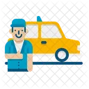 Taxifahrer Berufe Mann Mann Symbol