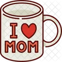 Taza Amo A Mama Mujer Icono