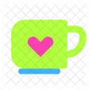 Con Corazon Plano Icono