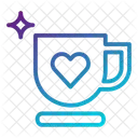 Taza De Amor Taza De Cafe Bebida Caliente Icono