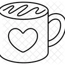 Taza Corazon Amor San Valentin Icono