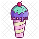 Conjunto De 25 Iconos De Helado 1 Paquete De Iconos De Helado De Color Lineal Icono