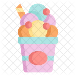 Copa de helado  Icono