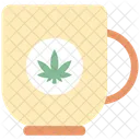 Taza Cannabis Cannabidiol Icono