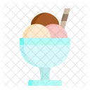 Helado Crema Tazon Icono