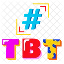 TBT Hashtag  Icon