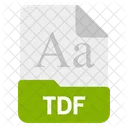 Tdf、ファイル、フォーマット アイコン
