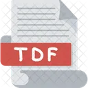 Tdf Tdf File Tdf Format Icon
