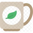 Taza Verde Caliente Icono