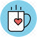 Tea Cup Heart Icon
