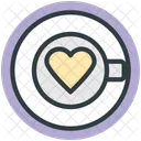 Tea Heart Teacup Icon