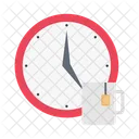 Break Time Clock Icon