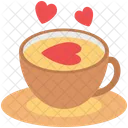 차 컵 커피 아이콘
