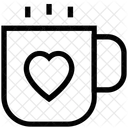 Tea Cup Heart Icon