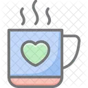 Tea Heart Hot Icon