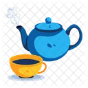 Hot Tea Hot Beverage Tea Kettle Icon