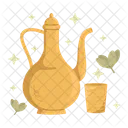 Tea pot and glass  Icon