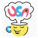 Usa Tea Teacup Icon