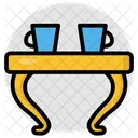 Tea Table Coffee Table Tabletop Icon