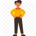 Teacher Man Character Icon
