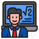 Mat Laptop Learning Icon