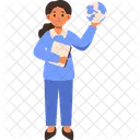 Teacher Globe Education Icon