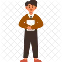 Teacher Character Male Icon