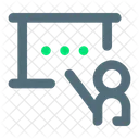 Teacher Presentation Teaching Icon