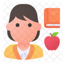 Teacher Education Woman Icon