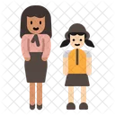 Teacher Student Girl Icon