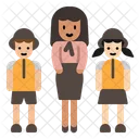 Teacher Students Woman Icon