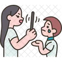 Teacher Punishing Lesson Icon