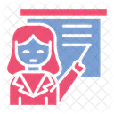 Teacher Woman Teach Icon